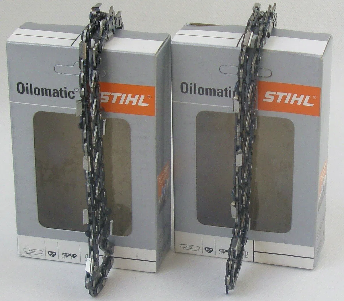 2x STIHL Oilomatic Sägekette Picco Micro Mini 3 (PMM3) Halbmeißel 3/8'P 1,1mm 35 cm (3610 000 0050)