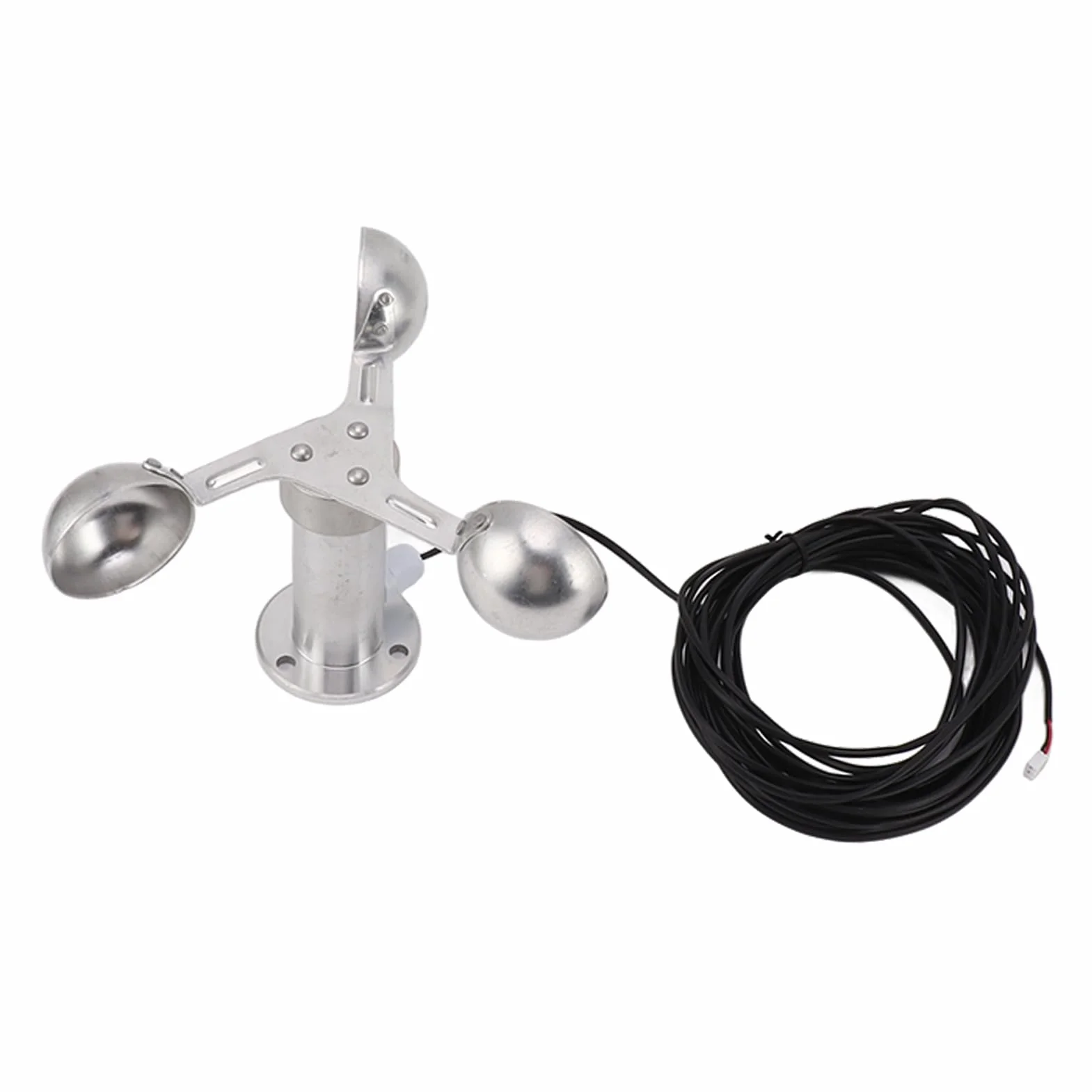 Anemometer aus Aluminiumlegierung 3 Tassen Windgeschwindigkeitssensor 0-3,8 V für Kraftwerke Meteorologische Überwachung