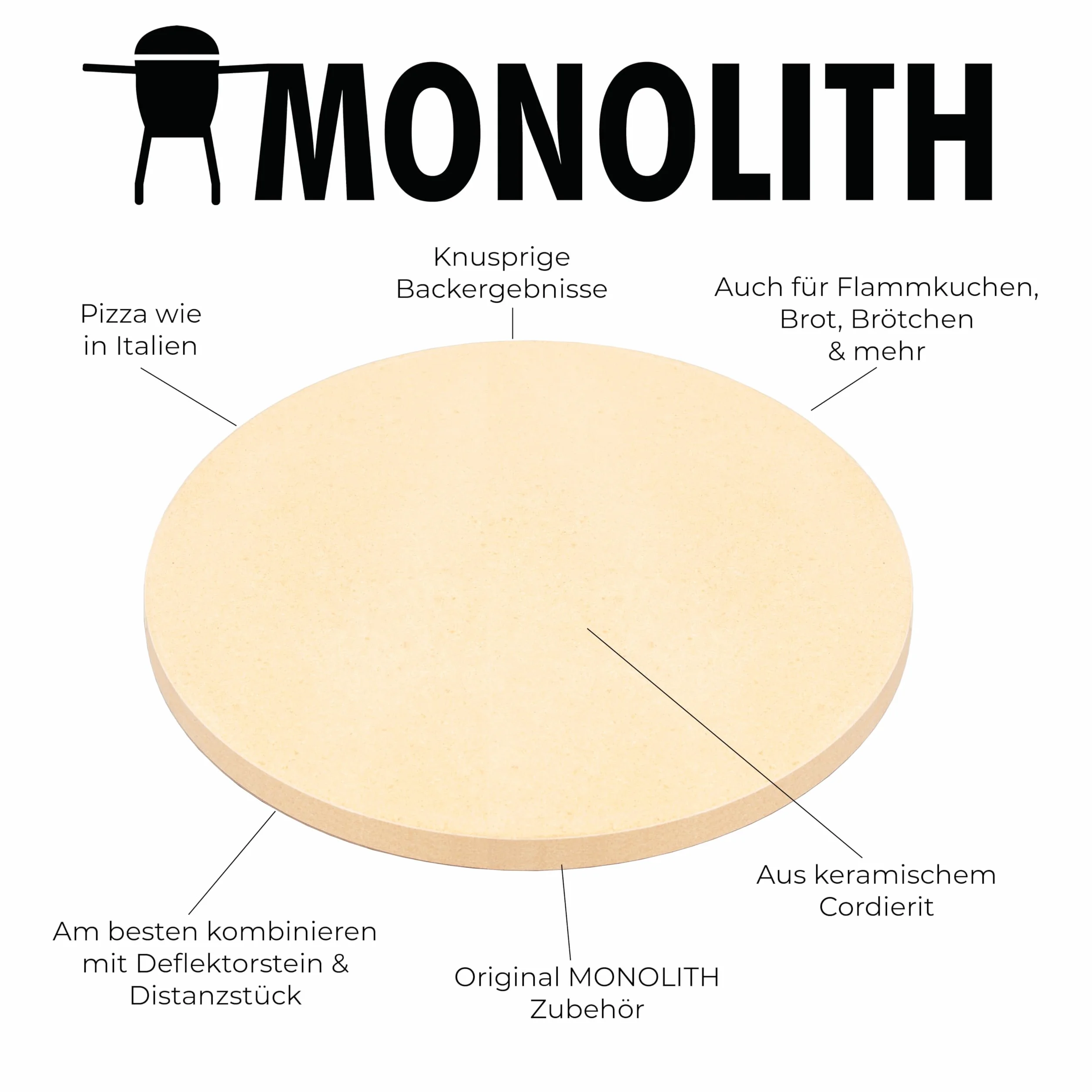 Monolith Pizzastein für Junior