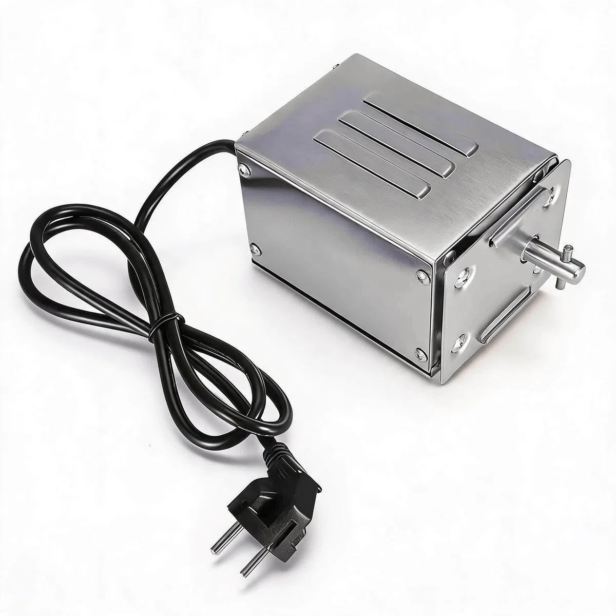 Schaschlikgrill MIT Motor, 30KGF Edelstahl BBQ Rotisserie Motor, Elektrischer Bräter Grillmotor, Elektromotor 230V Regelbar, Spanferkelgrill Motor (EU-Stecker 220 V)