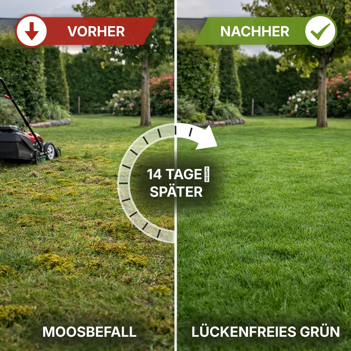 Terrauno - "Rasenretter" Vertikutiermix I 4 kg für 140 m² I Rasendünger, Rasensamen & Bodenaktivator I 3in1 Rasenreparaturmischung I Rasendünger Frühjahr mit Grassamen gegen kahle Stellen I Nachsaat