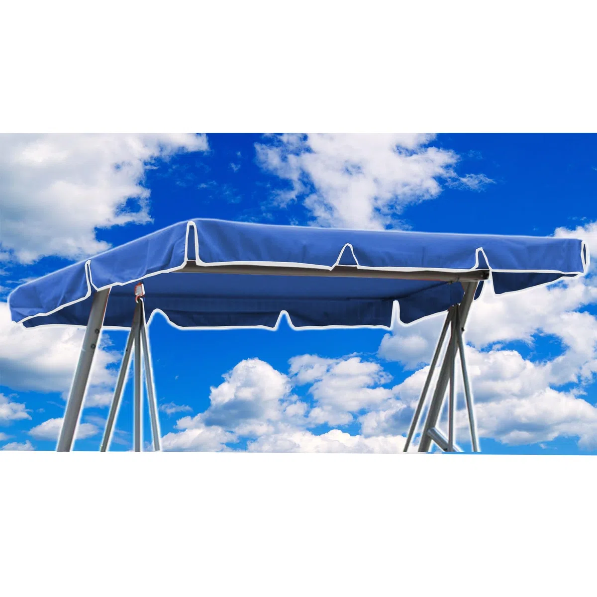 Hollywoodschaukel Dachbezug 210x145, Ersatzdach Hollywoodschaukel Dach Wasserdicht, Sonnendach für Hollywoodschaukel (Blau)