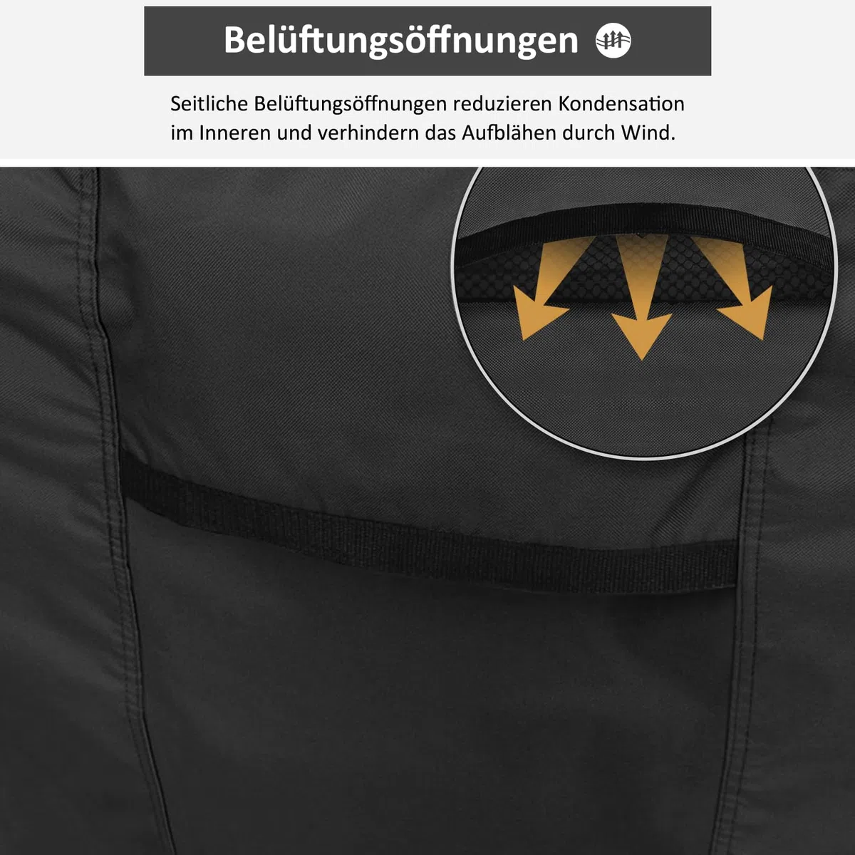 Dokon Abdeckung für Gartenmöbel Wasserdicht, 270x210x90cm, Gartentisch Schutzhülle mit Belüftungsöffnungen, Robustes 420D Oxford-Gewebe Staubfest Anti-UV Abdeckplane für Terrassenmöbel, Sitzgruppe