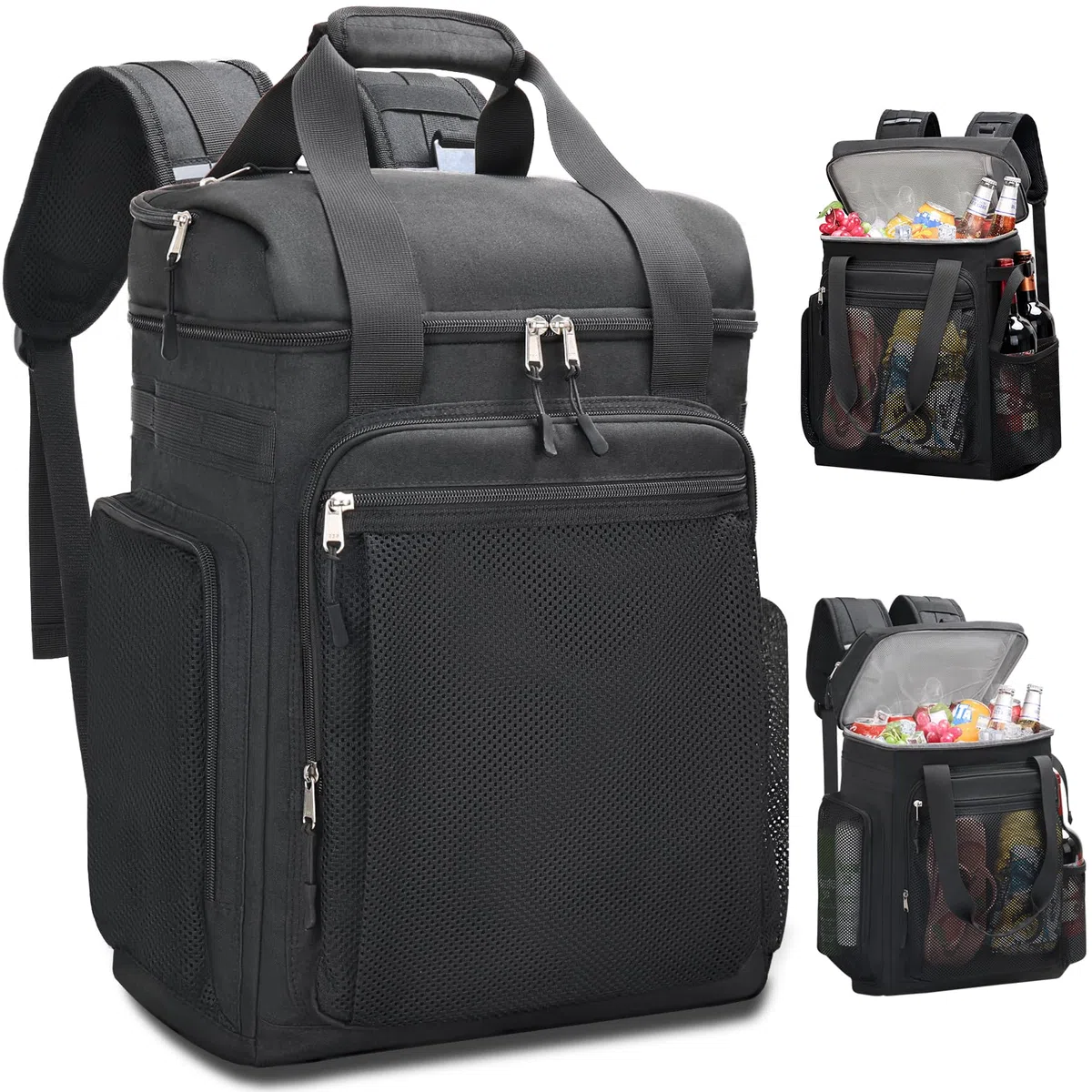 Estarer Kühlrucksack 35L Kühltasche Picknickrucksack Wasserdichter Rucksack zum Kühl mit Flaschenöffner beim Camping, Wandern und Strand