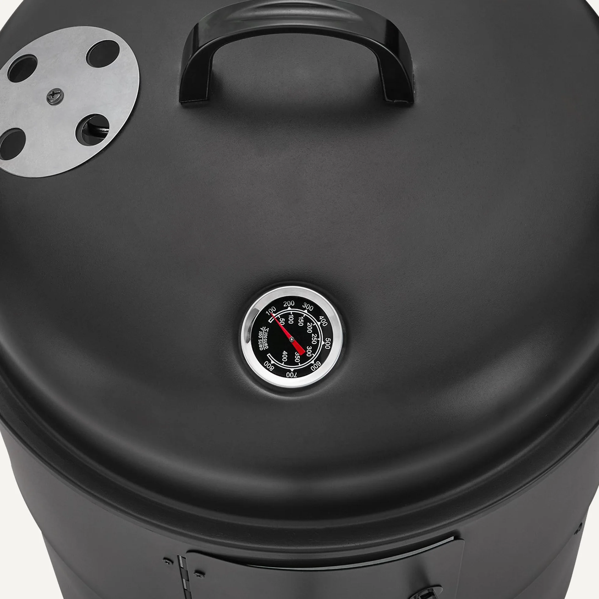 Amazon Basics Outdoor-Smoker, 1 Stück, 40.6 cm, Schwarz