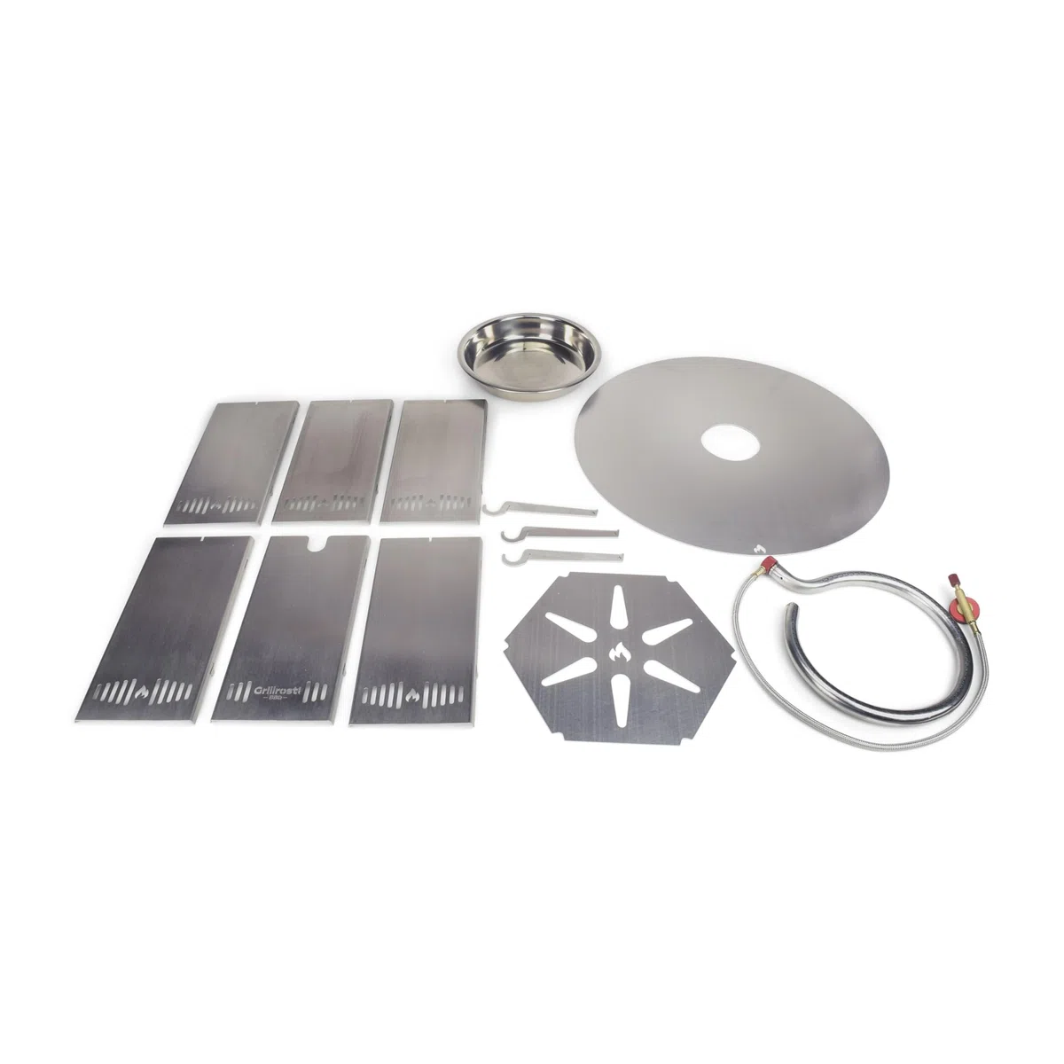 Camping-Feuerplatte aus Edelstahl steckbar - Original Grillrost.com
